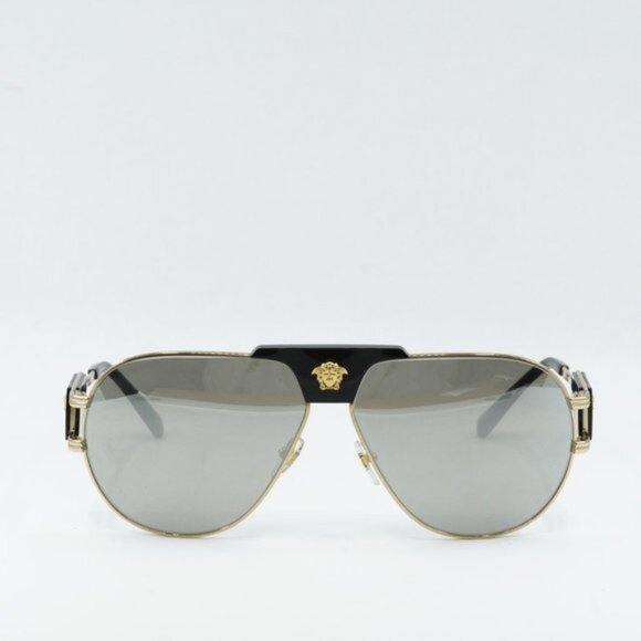NEW VERSACE GOLD MIRROR SUNGLASSES - Picture 6 of 10